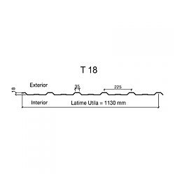 tabla-cutata-acoperis-T 18-schema